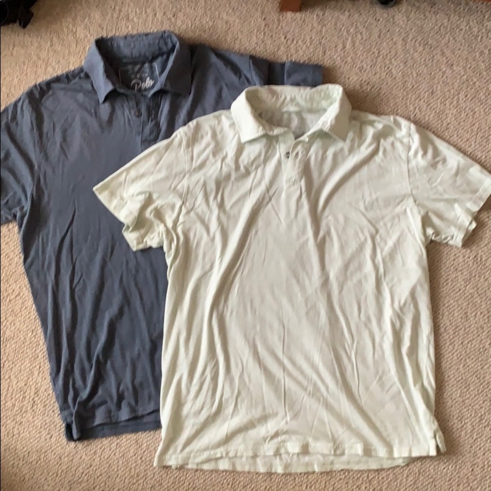 Marine Layer Polo 5th yr, 2 green&blue, sz Marge